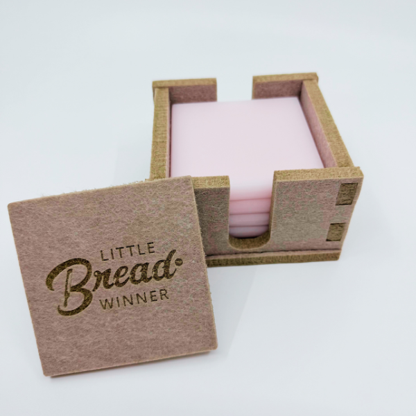 Solid Surface Coaster Set