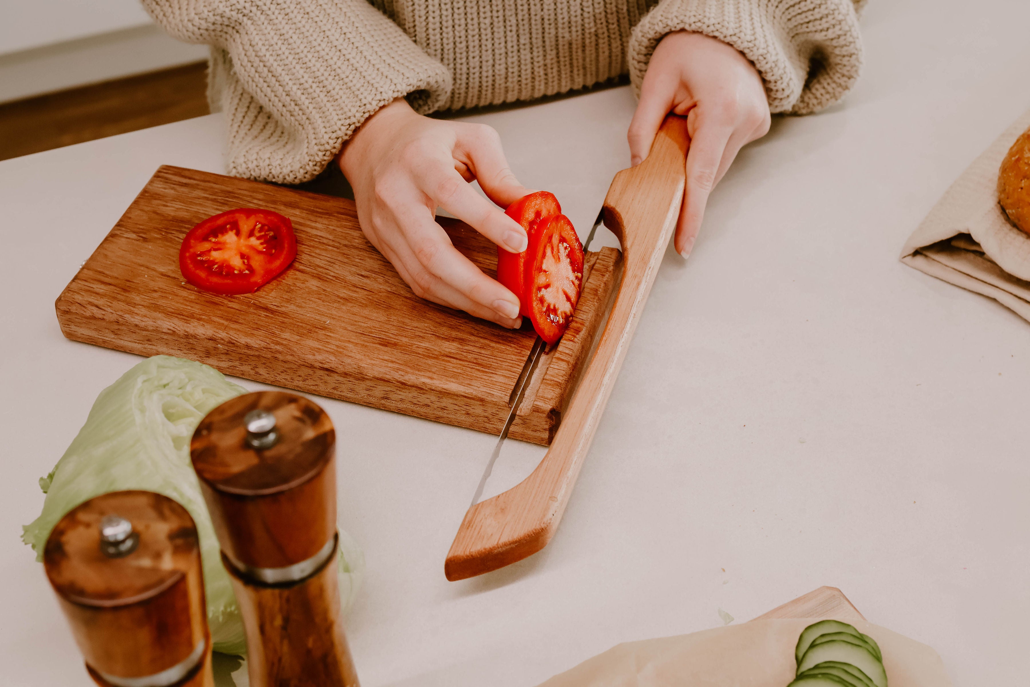 Load video: using a bread saw with little bread winner