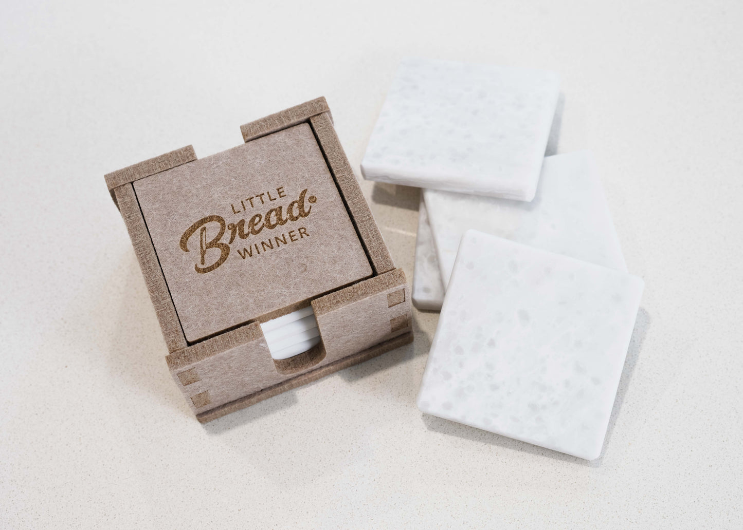 Solid Surface Coaster Set
