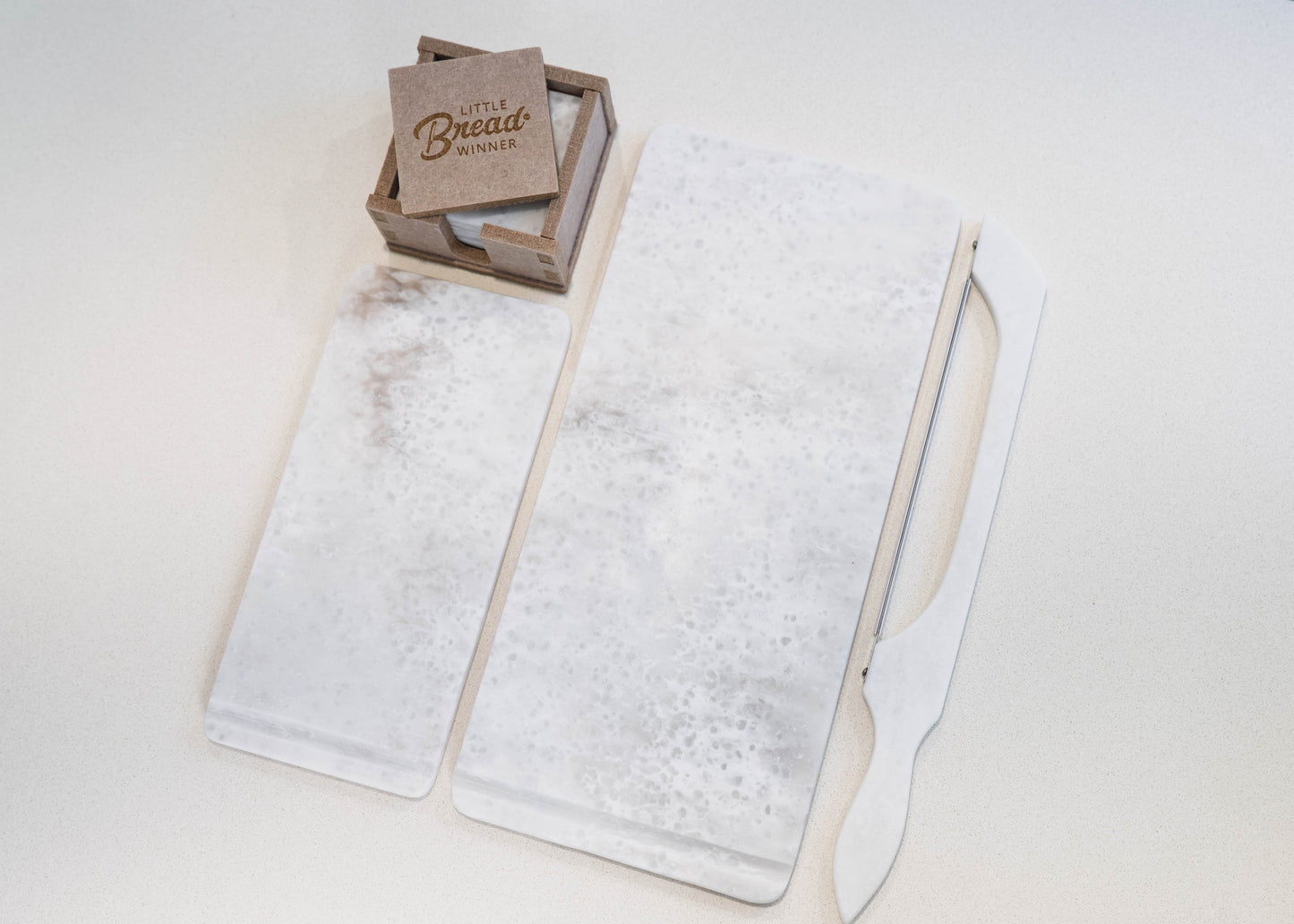 Solid Surface Coaster Set