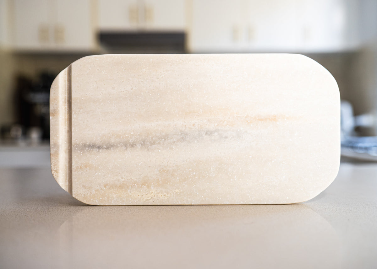 Solid surface bread board, reclaimed material